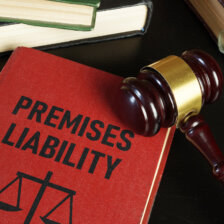 Red book on premises liability law and legal gavel